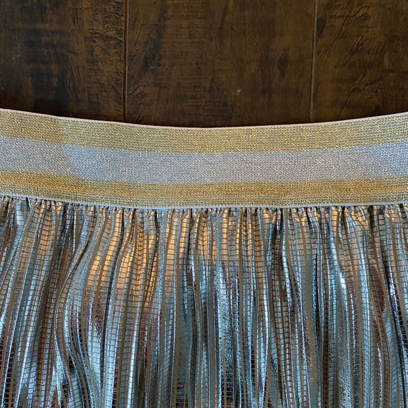 Ted Baker Silver Pleated Midi Skirt - Picture 7 of 7